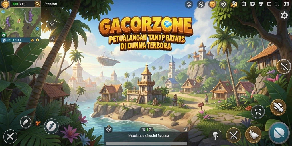 Screenshot GACORZONE yang menunjukkan keindahan dunia terbuka.