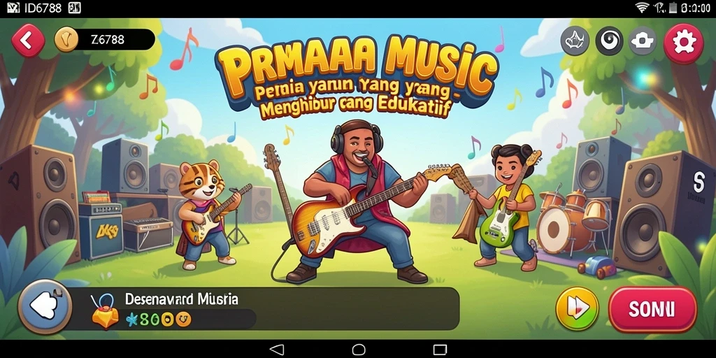 Tampilan gameplay yang menampilkan berbagai fitur interaktif di ID6788.
