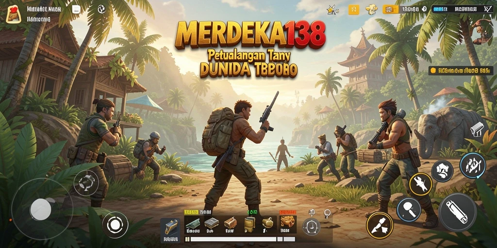 Screenshot gameplay yang menarik dari MERDEKA138 di dunia Open World.