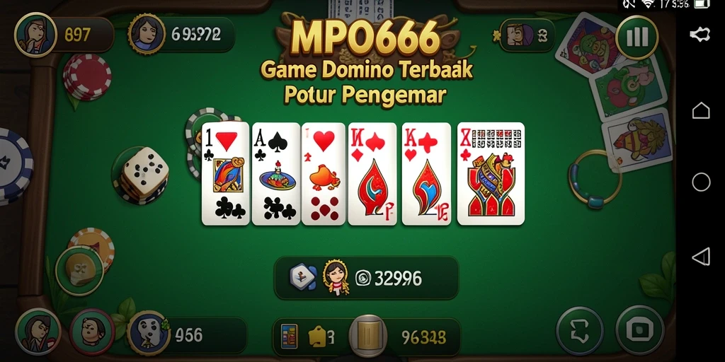 Tampilan gameplay seru dari MPO666 yang menampilkan aksi Domino.