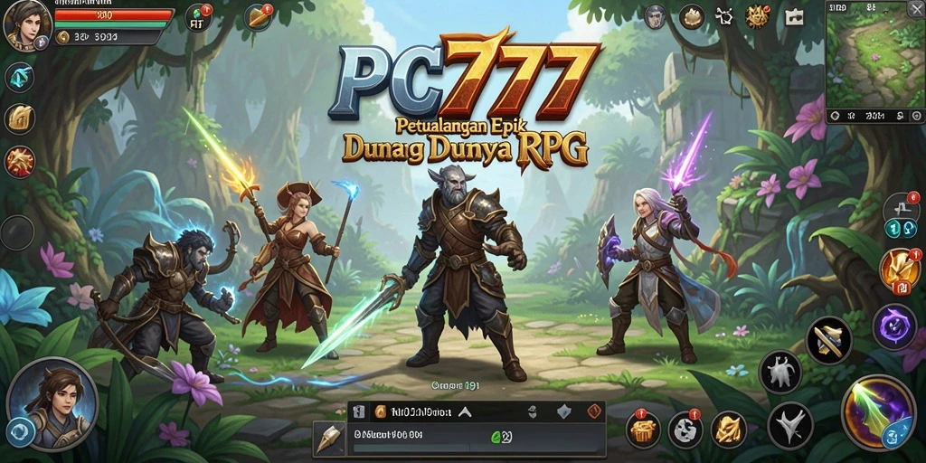 Tampilan gameplay RPG yang menegangkan dan penuh aksi.