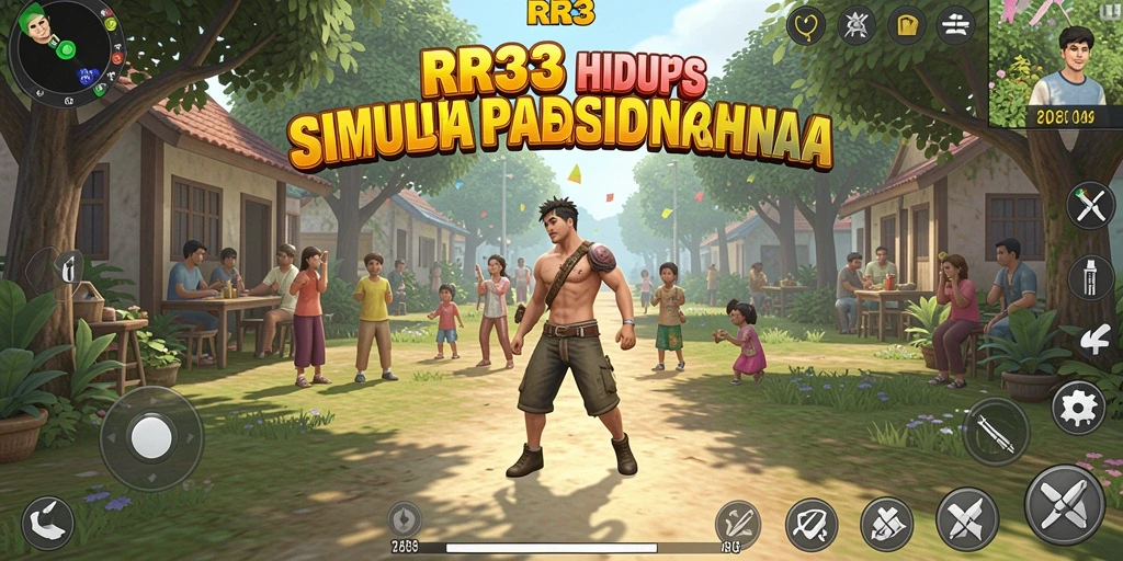 Gameplay simulasi kehidupan yang menarik dan interaktif.