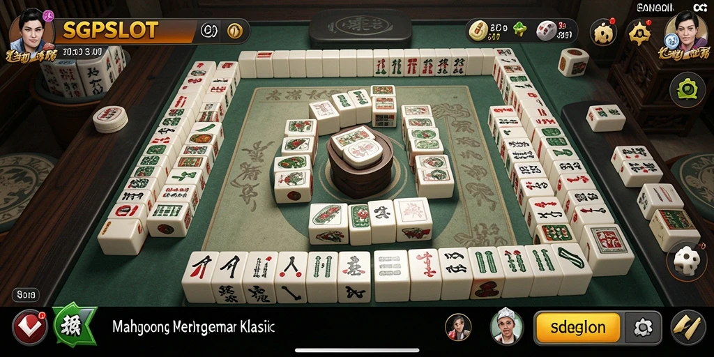 Tampilan gameplay Mahjong yang imersif dan menarik di SGPSLOT.