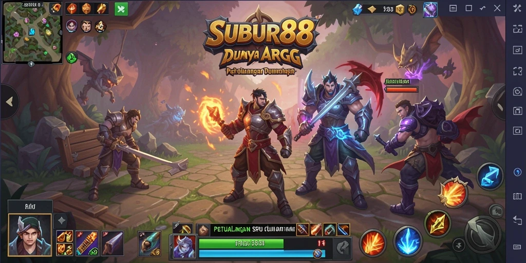 Gameplay seru dalam SUBUR88 dengan pertarungan action-packed.