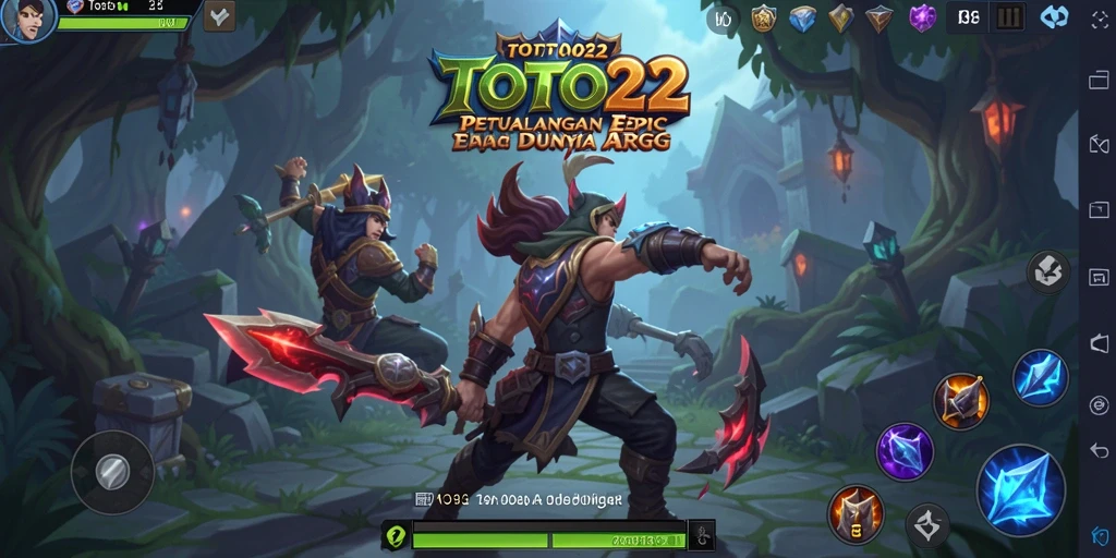 Tampilan gameplay seru di TOTO22 dengan aksi pertarungan yang dinamis.